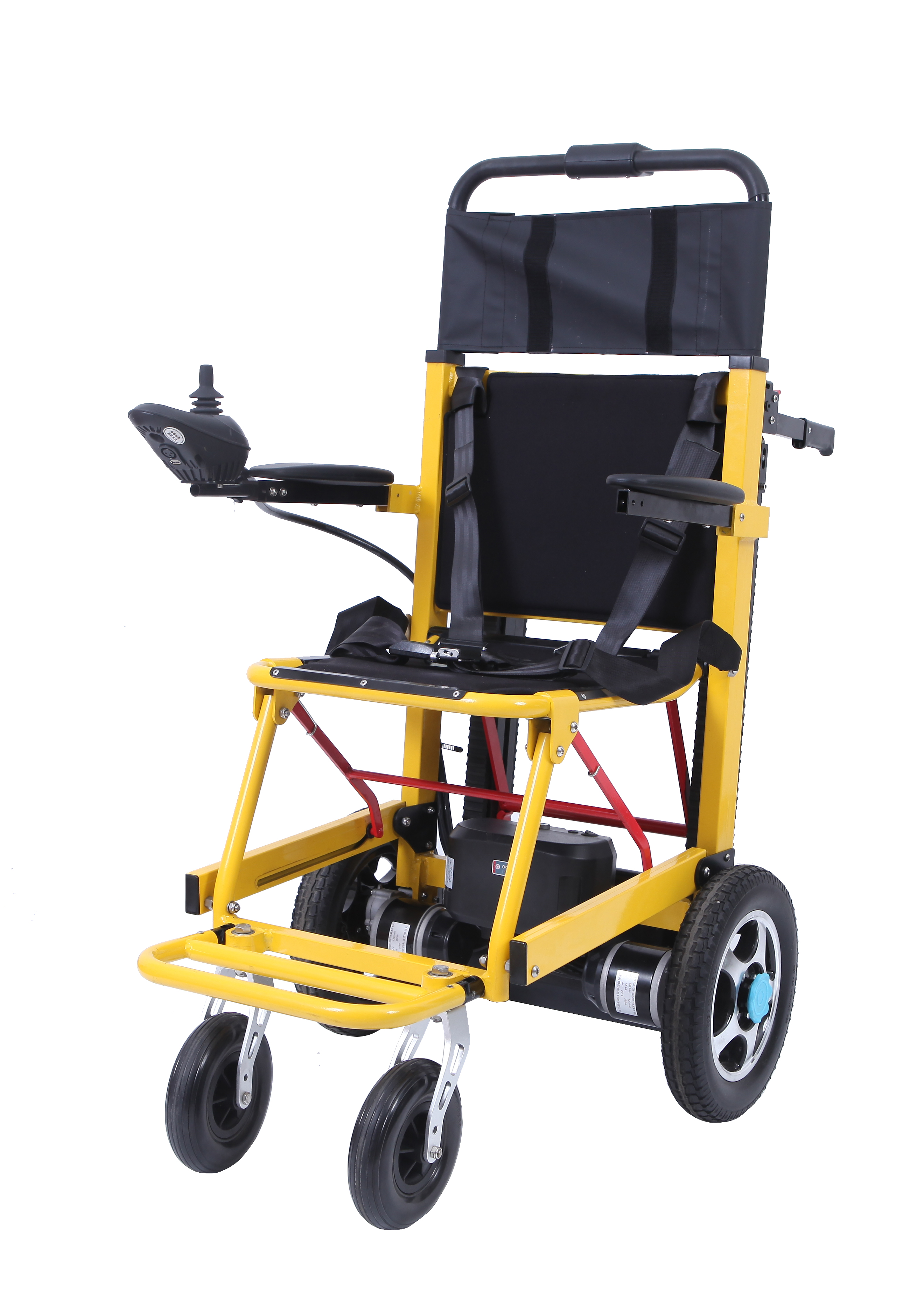 残疾人便携式电动爬楼梯折叠轮椅